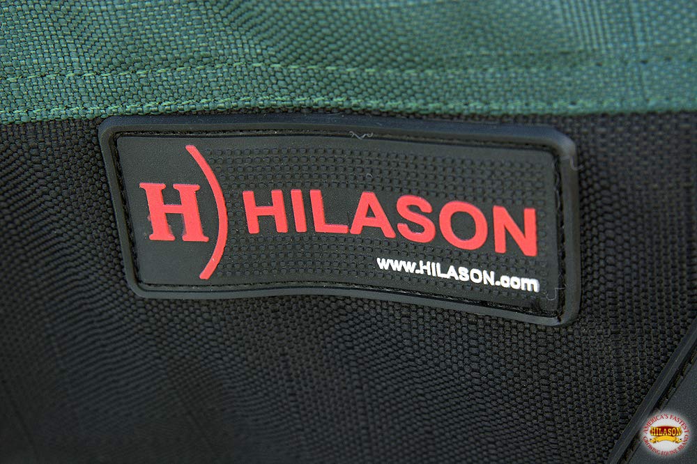 HILASON 1200D Winter Waterproof Poly Horse Turnout Blanket Belly Wrap Green | 81 in